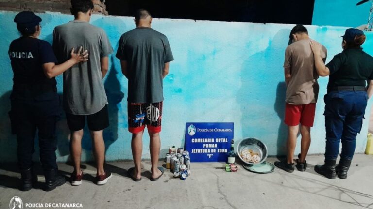 Policias esclarecieron un ilícito y arrestaron a tres personas en Pomán