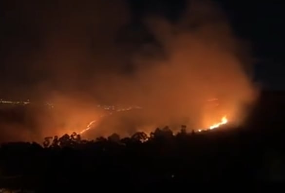 Video | Se produjo un incendio en las sierras de Tandil