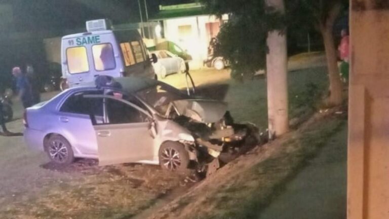 Tras un siniestro vial en Fray Mamerto Esquiú, policías aprehenden a un sujeto