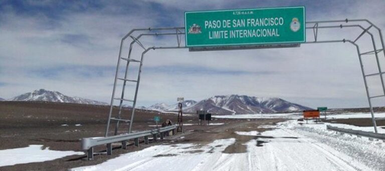 Habilitan este viernes el Paso Internacional de San Francisco