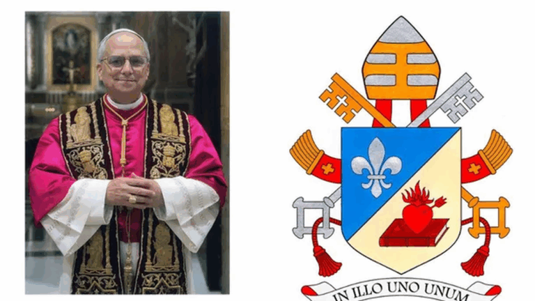 El Vaticano presentó el escudo y el lema del papa León XIV: «En Cristo, somos uno»