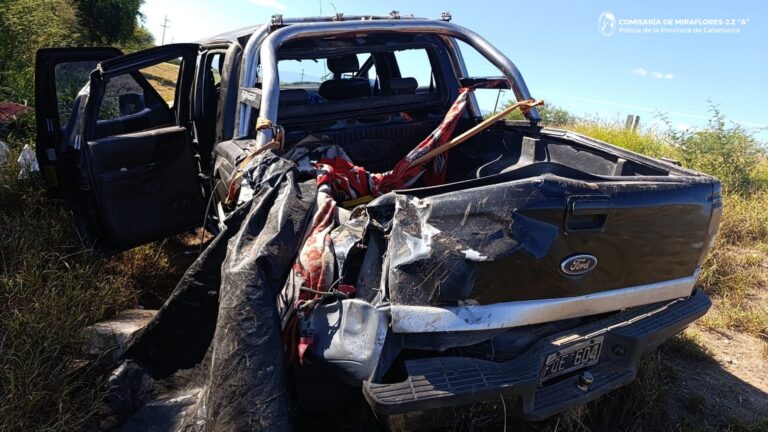 Vuelco en el ingreso a Coneta