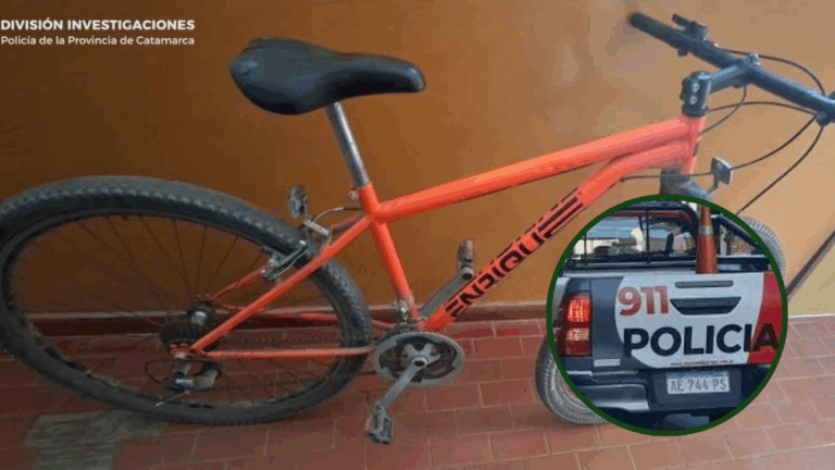 Vuelta rápida: recuperan en Santa Rosa una bicicleta robada en El Bañado