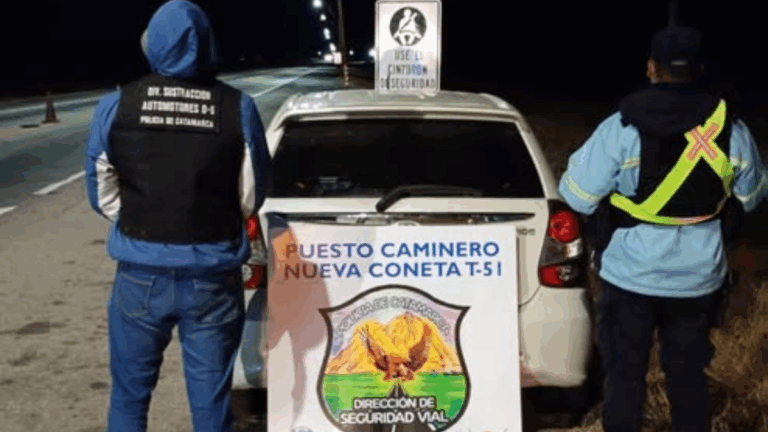 Control rutinario, hallazgo inesperado: auto mellizo buscado desde Buenos Aires