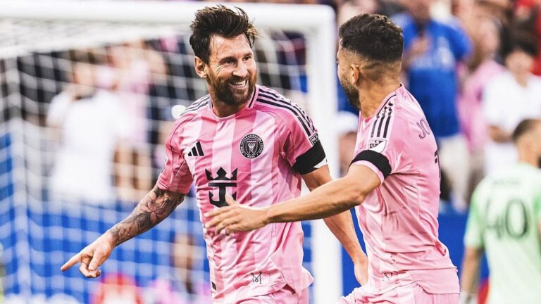 Show de Lionel Messi: dos tantos, una asistencia y hasta un error en la goleada de Inter Miami