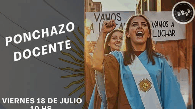 Docentes autoconvocados se movilizarán en el Poncho para exigir mejoras salariales y laborales
