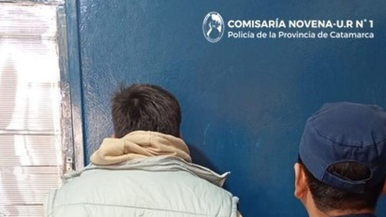 Aprehendido por ser sospechoso de haber agredido y amenazado a un joven