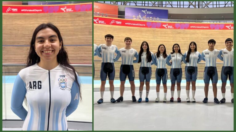Guada Díaz se encuentra representando al país en el Panamericano de Pista