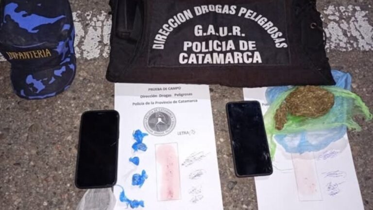 Narcomenudeo: Secuestran droga y detienen a cuatro personas en el interior policial