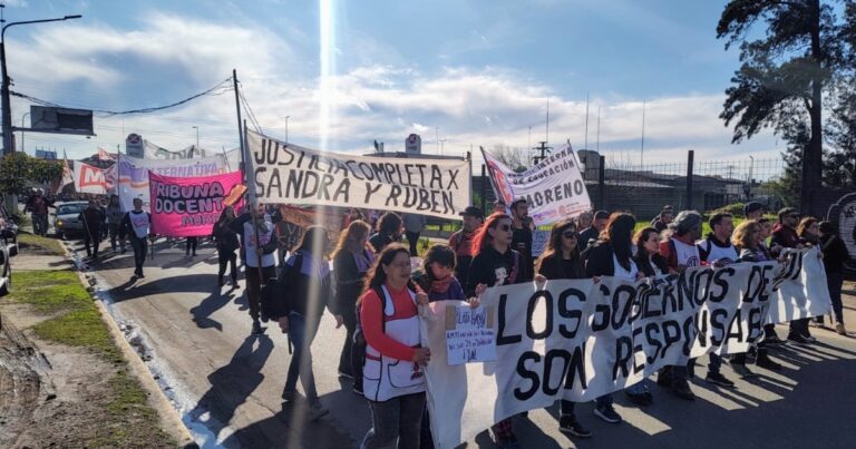 Moreno. Movilización por Sandra y Rubén a 7 años del asesinato laboral