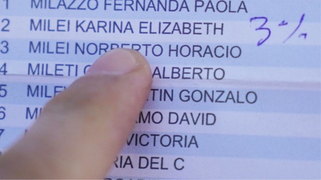 Elecciones en Buenos Aires: escribieron «3%» en el padrón donde figura Karina Milei