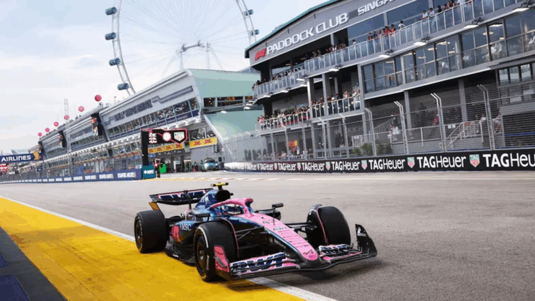 Franco Colapinto terminó 19 en las dos primeras prácticas en Singapur