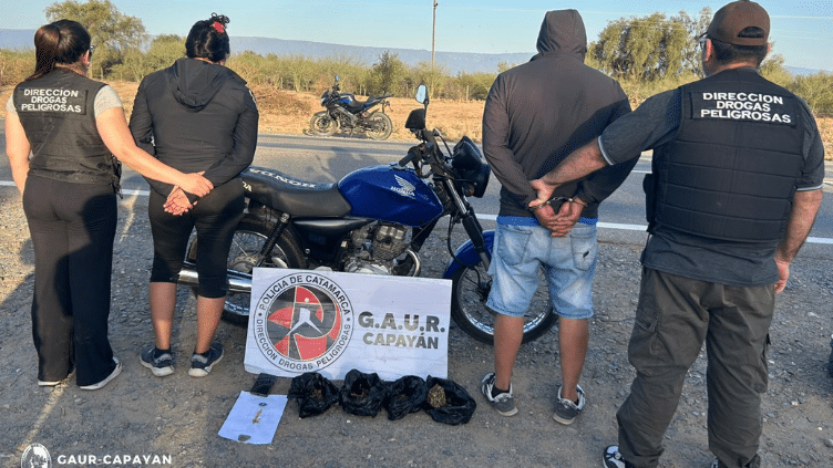 Dos detenidos en Capayán durante un operativo contra el narcomenudeo
