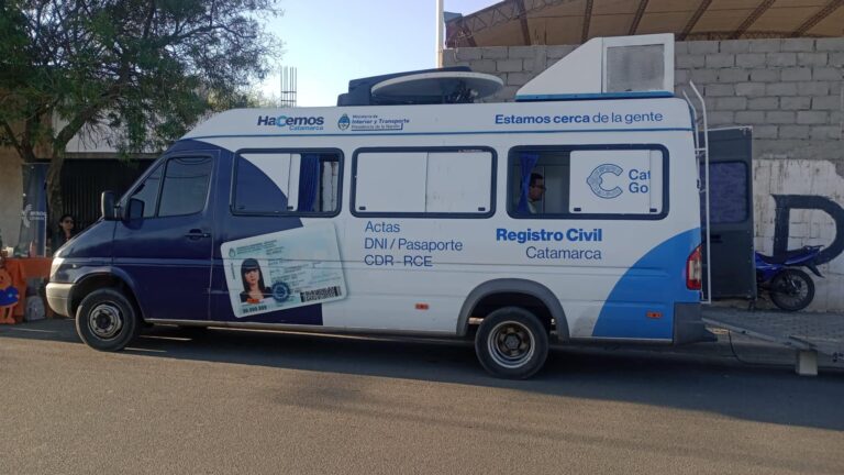 El Móvil de Documentación Rápida continúa recorriendo Catamarca: cronograma de esta semana