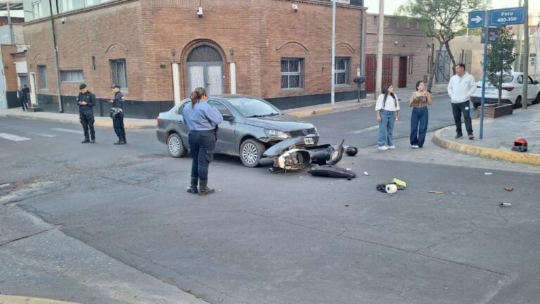 Siniestro Vial en el centro de la ciudad
