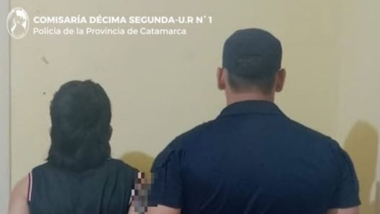 Persecución y aprehensión en Banda de Varela: Intentó agredir a la policía con una estructura de hierro