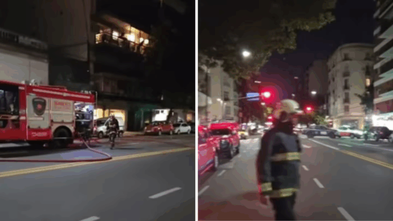 Incendio en un edificio de 10 pisos dejó una mujer muerta y cinco heridos