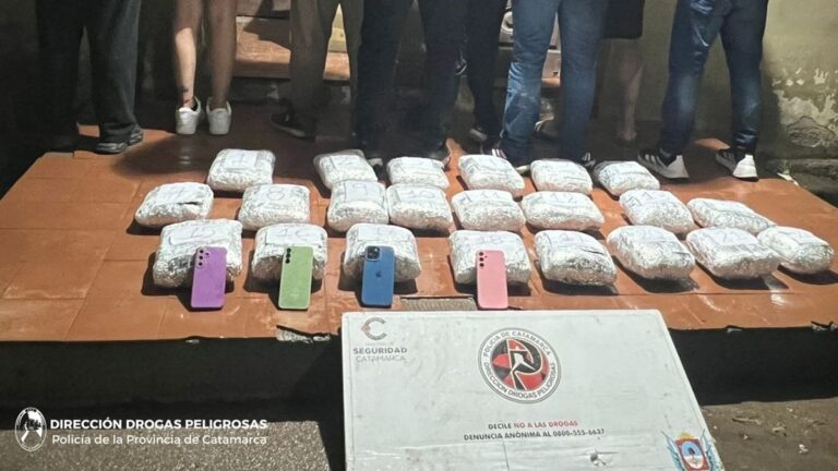 Operativos en Santa Rosa: secuestraron más de 25 kilos de estupefacientes