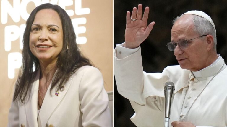 El Vaticano vuelve a intervenir en el escenario venezolano: el papa León XIV recibió a Corina Machado