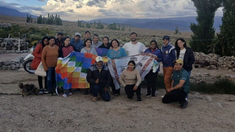 Grabois, con comunidades originarias en Belén