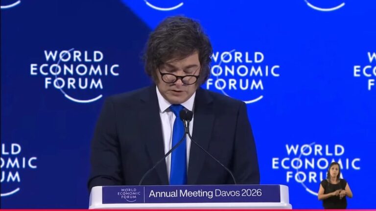Milei participó en Davos con un discurso menos agresivo