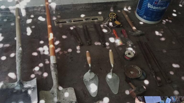 Recuperan herramientas robadas tras múltiples operativos