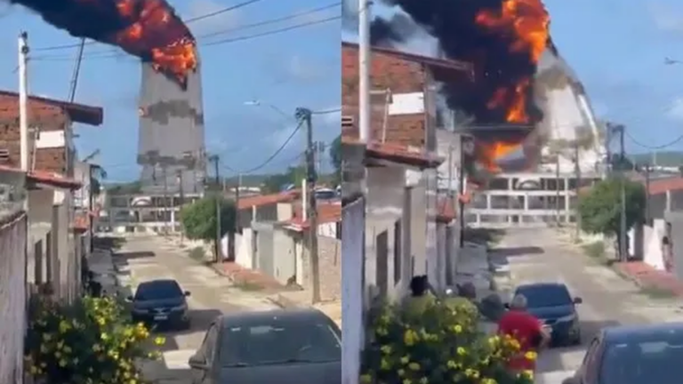 Brasil: voraz incendio arrasó con la megaimagen de la Virgen de Fátima en construcción