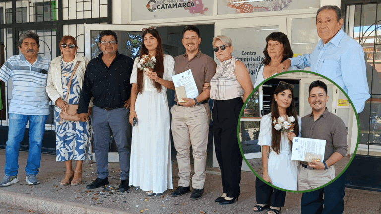 Viajaron desde Puerto Madryn a Andalgalá para casarse: la historia de amor que une Chubut con Catamarca