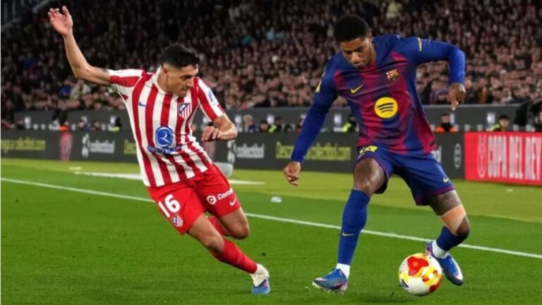 Atlético de Madrid fue goleado, pero eliminó a Barcelona y jugará la final