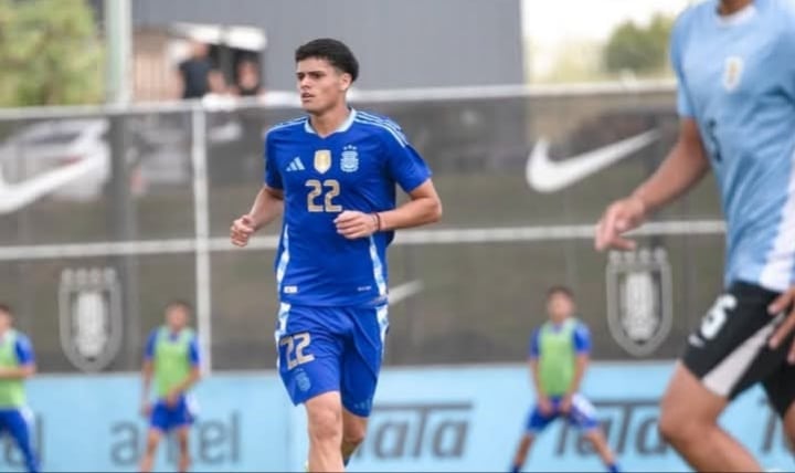 Benjamín Tapia Carpio está entrenando otra vez con la Selección Argentina y sueña con jugar el Sudamericano
