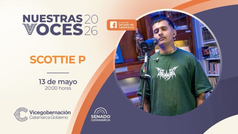 Scottie P. artista catamarqueño presentación Nuestras Voces